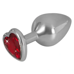 Plug anal en acier inoxydable à diamant rouge