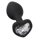 Butt Plug en silicone diamon noir