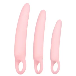 Kit d'entraînement vaginal 3 godes, tailles et poids variés.