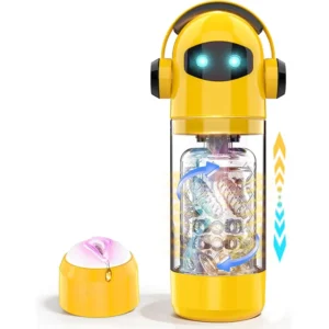 Masturbateur automatique homme au look robot jaune