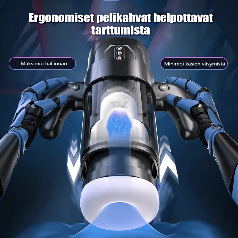 Masturbateur Vibrant Rétractable avec Poignée Ergonomique 02