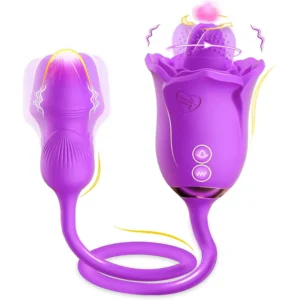 Stimulateur Rose Violette Lèche-Langue Multifonction