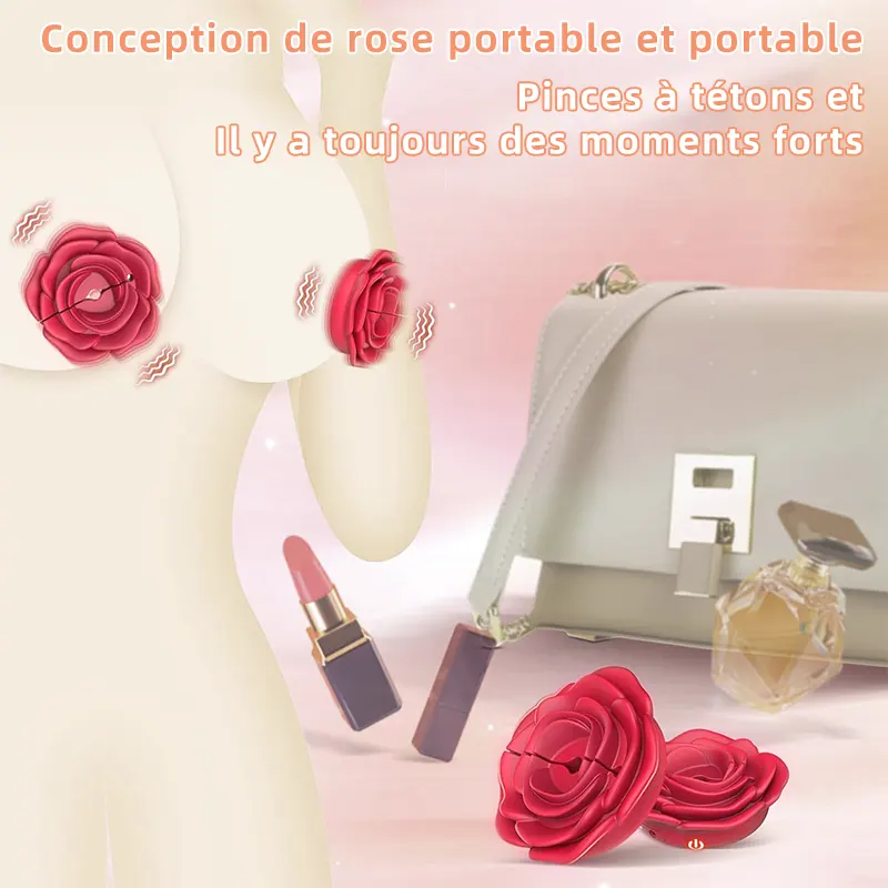 Pince à tétons avec télécommande et fonction vibrateur 1