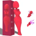 Vibromasseur 2-en-1 pour stimulation clitoridienne