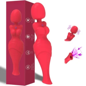 Vibromasseur 2-en-1 pour stimulation clitoridienne
