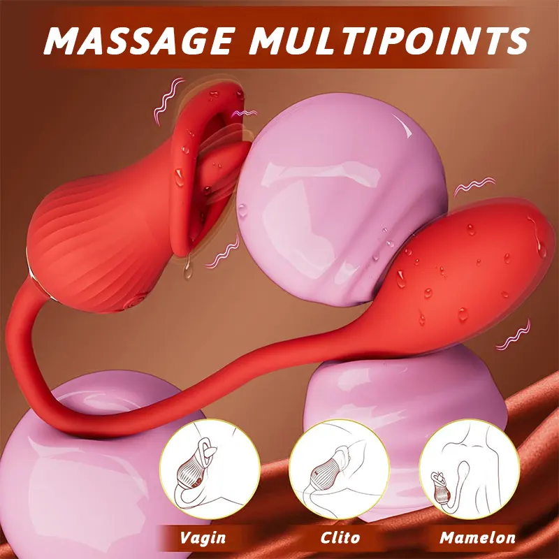 Vibromasseur à langue Bullet à double vibration 6 en 1