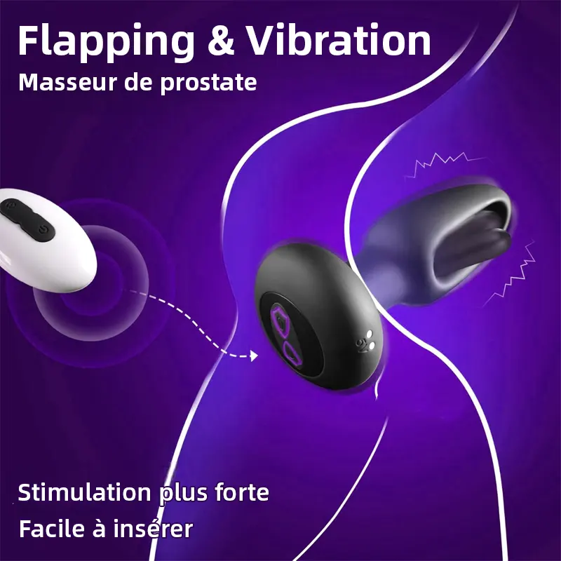 Plug anal télécommandé avec 10 modes de vibration 1