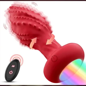 Vibromasseur Anal Télécommandé Rotatif