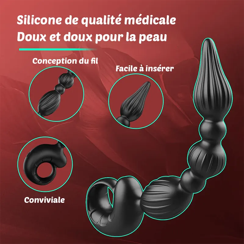 Vibromasseur Anal Unisexe – Perles Vibrantes