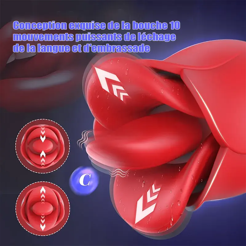vibromasseur femme 4 en 1 avec fonction de vibration gode 3