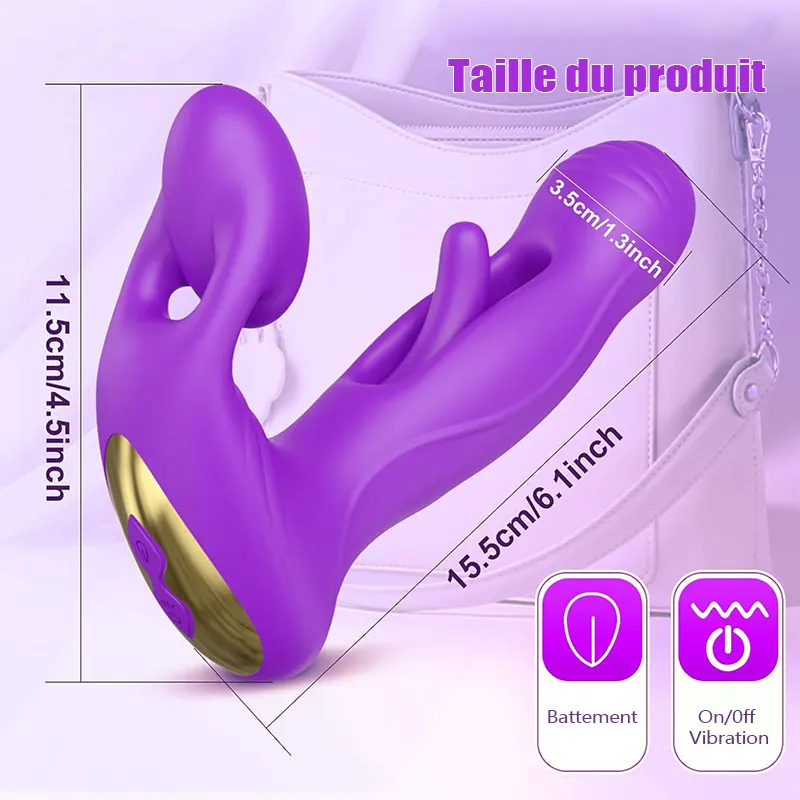 Vibromasseur télécommandé portable pour le point G 3