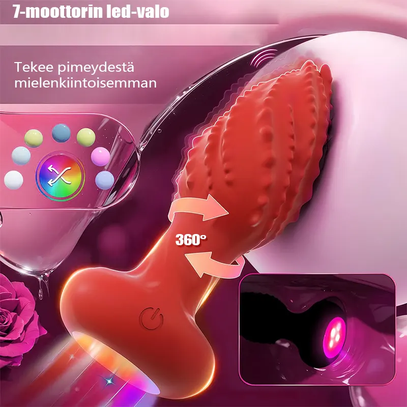 Vibromasseur Anal Télécommandé Rotatif 03