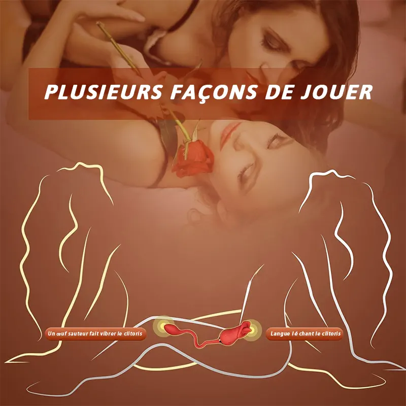 Vibromasseur à langue Bullet à double vibration 6 en 1