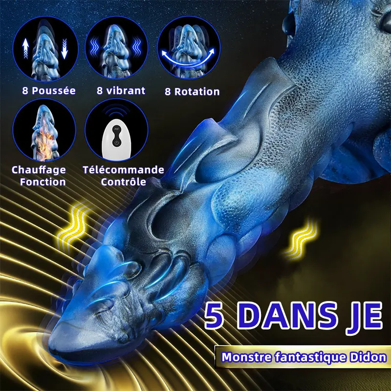 Vibromasseur Fantasy Monstre avec Gode Pénétrant 4