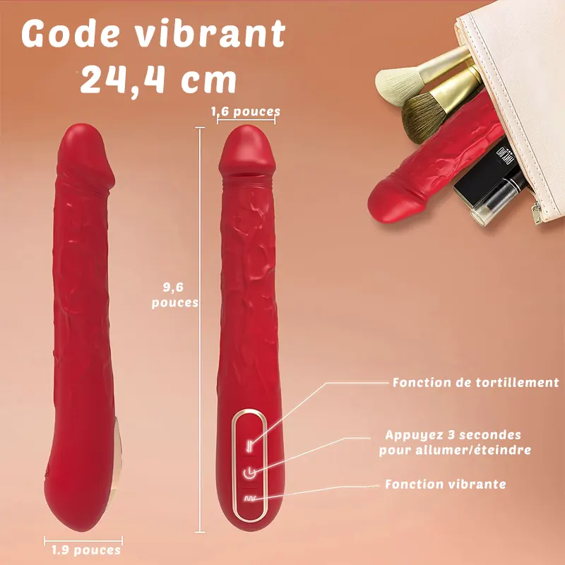 7.6 Inch Simulated vibromasseur femme, Dildo Appearance 5