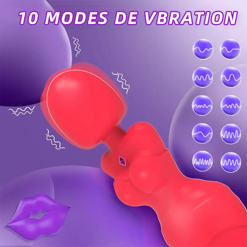 Vibromasseur 2-en-1 pour stimulation clitoridienne 4