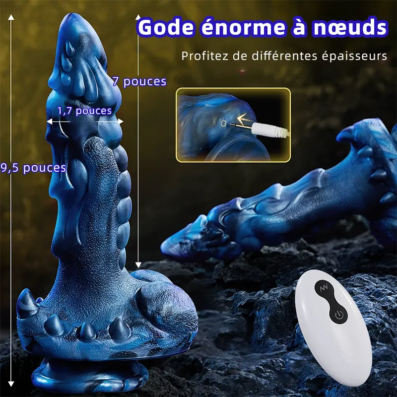 Vibromasseur Fantasy Monstre avec Gode Pénétrant 2