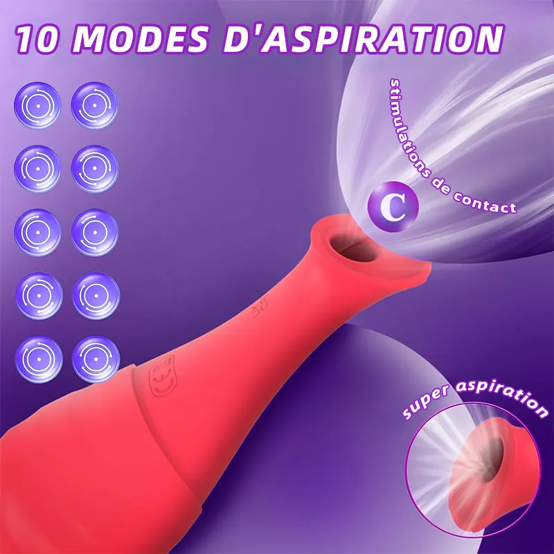 Vibromasseur 2-en-1 pour stimulation clitoridienne 5