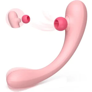 Vibromasseur mignon rose à succion pour clitoris et point G