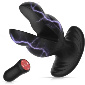 Plug anal vibrant avec 8 modes de vibration et chocs