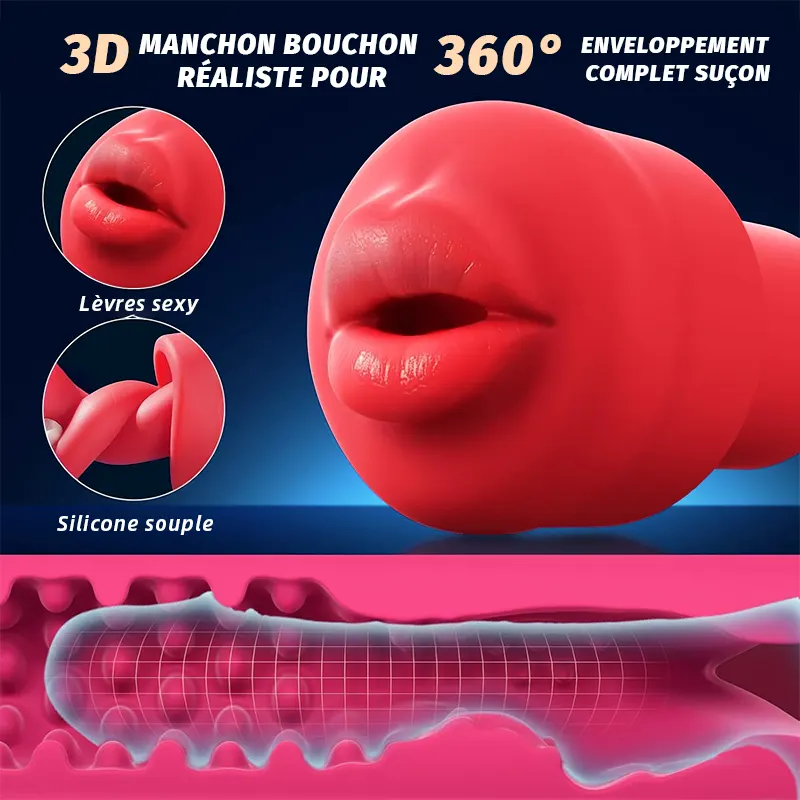 Pompe à pénis automatique avec vibration et fonction d’aspiration