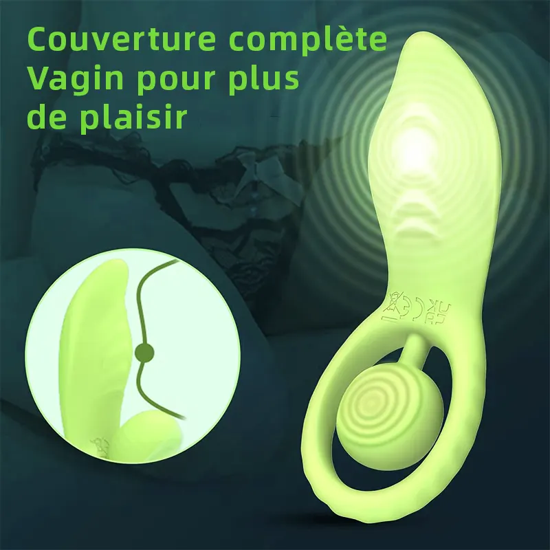 Anneau pénien télécommandé, vibrateur couple longue distance
