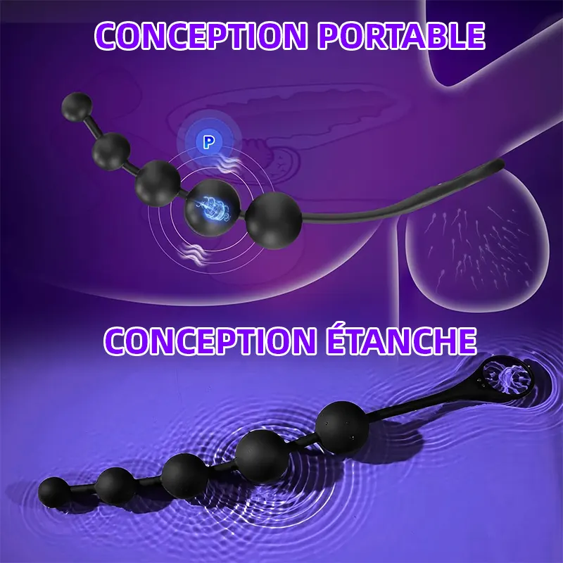 Vibromasseur Anal Beads – Plug Anal 14,5" Connecté