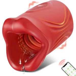 Vibromasseur homme 4-en-1 connecté avec anneau ouvert