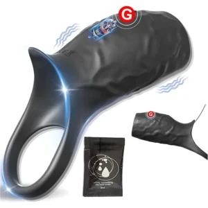 Anneau Vibrant 10 Modes avec Stimulateur Point G & Prostate
