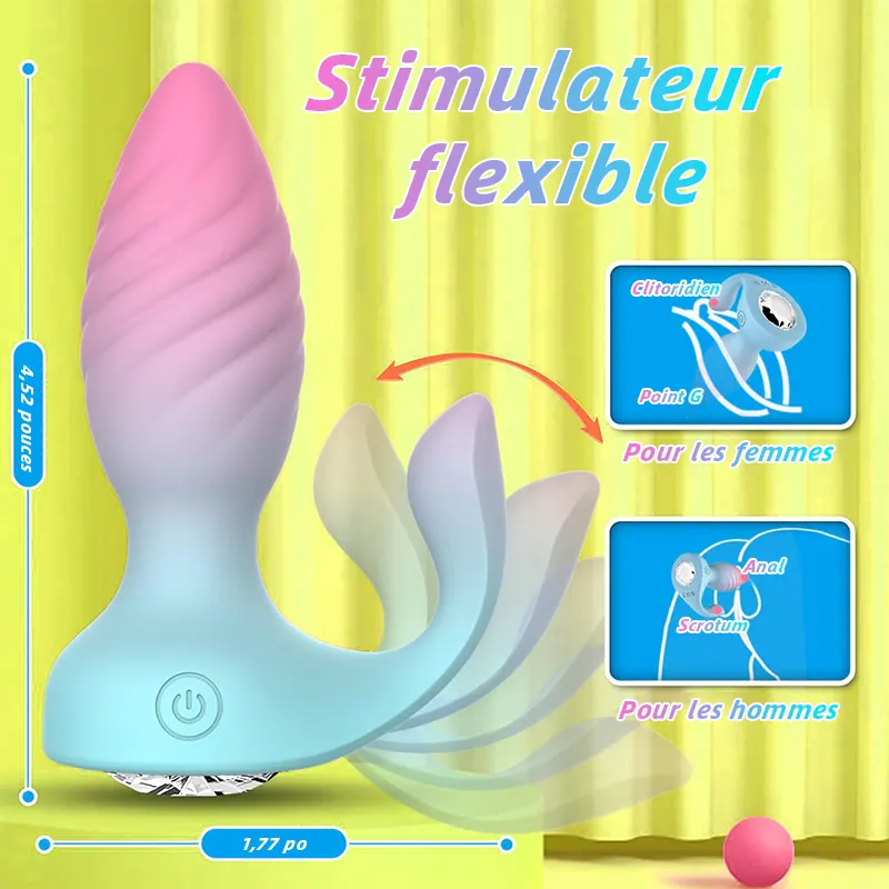 Plug Anal 2 en 1 avec Télécommande – 10 Modes Vibrants