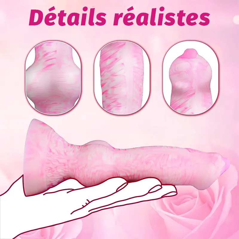 Godemiché Monstre Rose Fin – Plaisir Fantasy Coloré