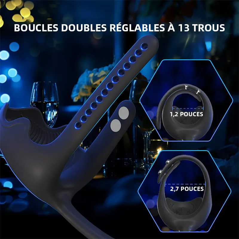 Anneau Vibrant pour Plaisir Anal et du Périnée