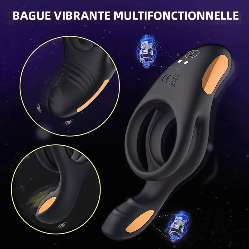 Bague Pénienne Vibrante – Plaisir à Deux