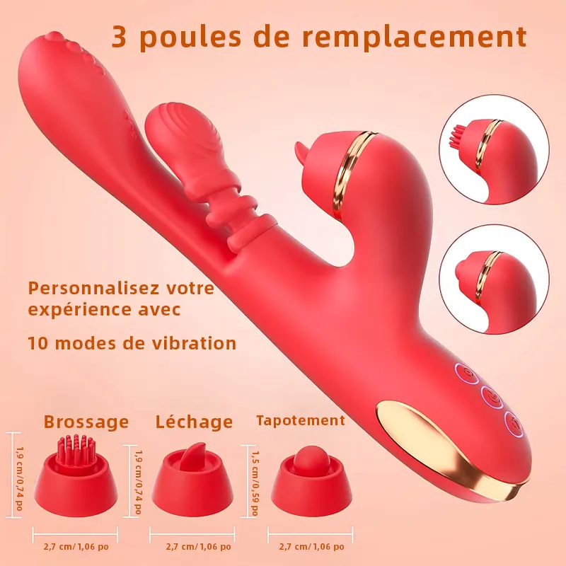 Vibromasseur Point G avec 10 modes pour plaisir optimal