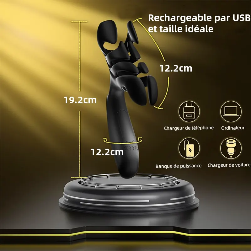 Stimulateur Prostatique 3-en-1 Homme avec 10 Modes Vibrants