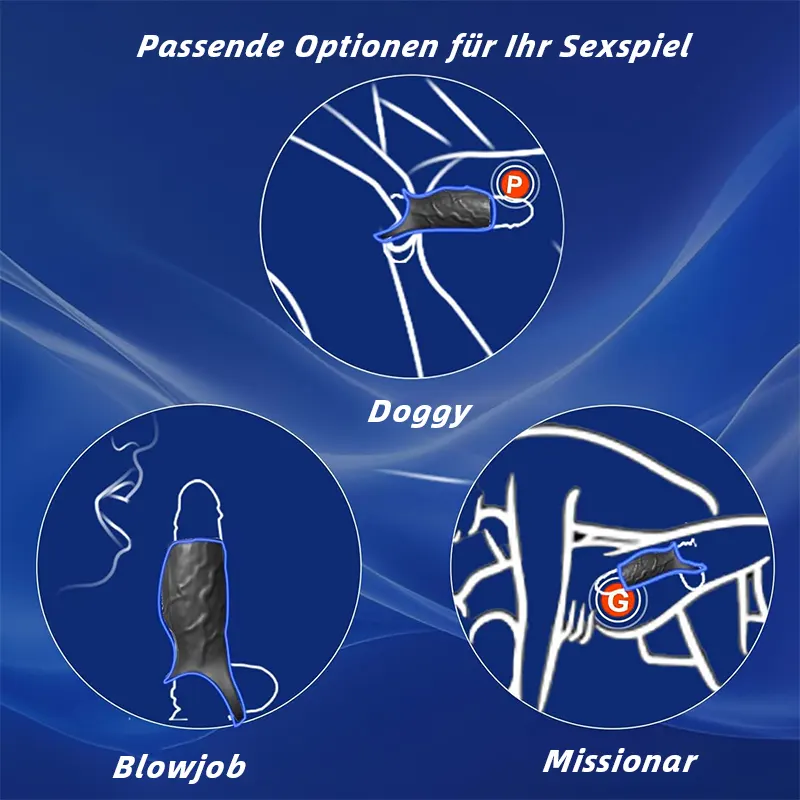 Anneau Vibrant 10 Modes avec Stimulateur Point G & Prostate