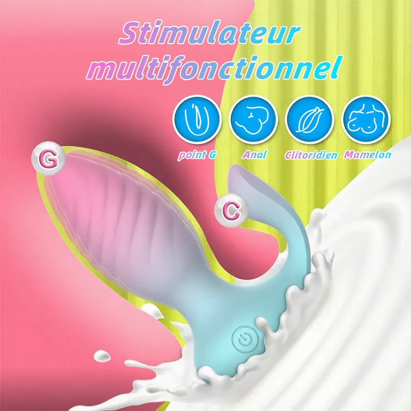 Plug Anal 2 en 1 avec Télécommande – 10 Modes Vibrants