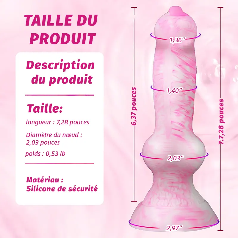 Godemiché Monstre Rose Fin – Plaisir Fantasy Coloré