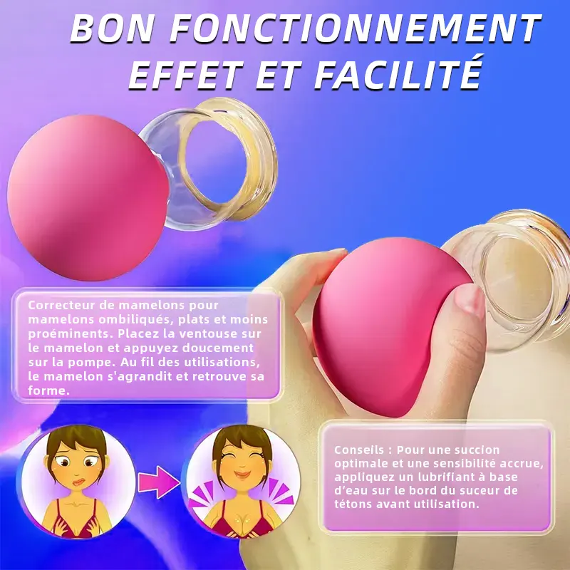 Aspirateurs Manuels en Silicone – Stimulateurs pour Tétons