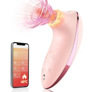 Stimulateur Clitoridien Chauffant à Succion avec Télécommande