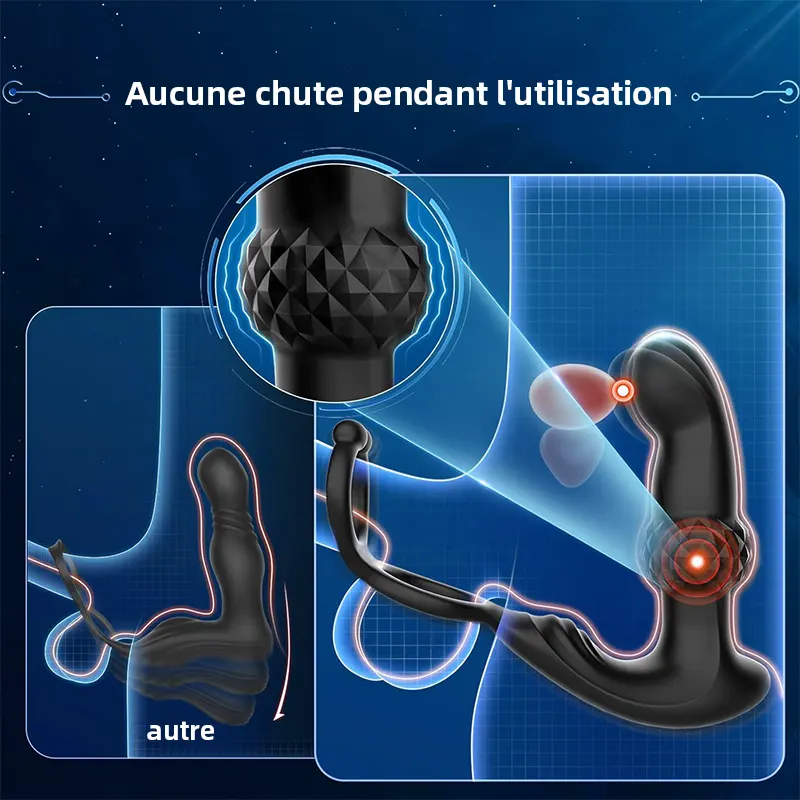 Vibromasseur télécommandé pour stimulation de la prostate