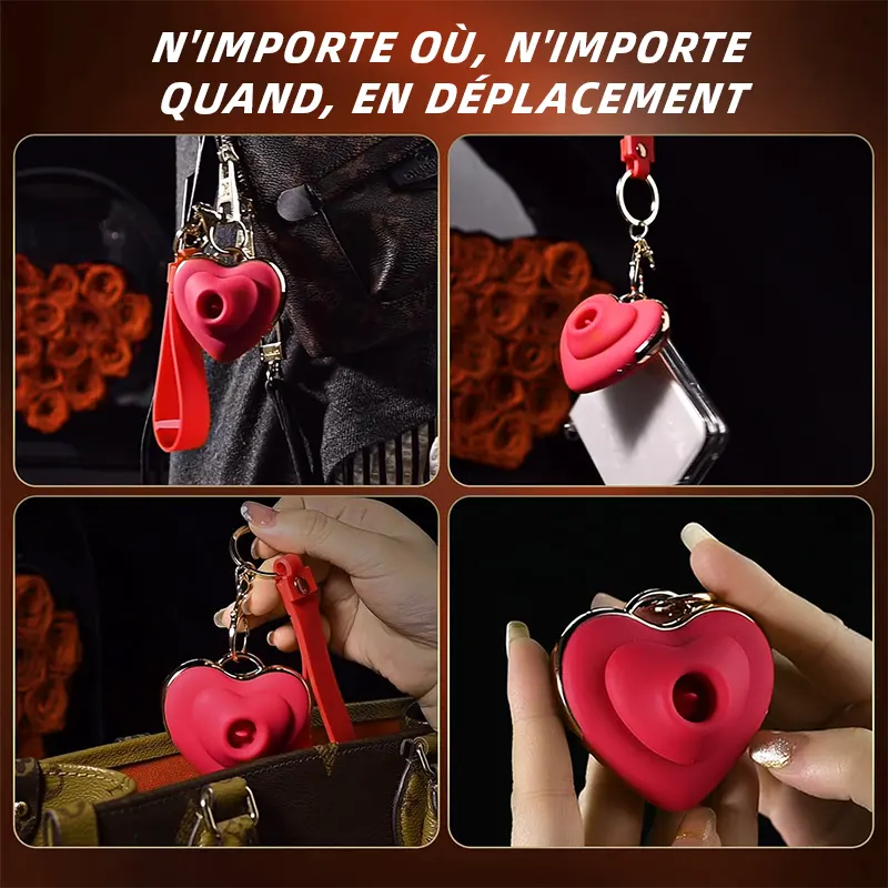 Vibromasseur Ventouse en Forme de Cœur – Stimulateur Clitoridien