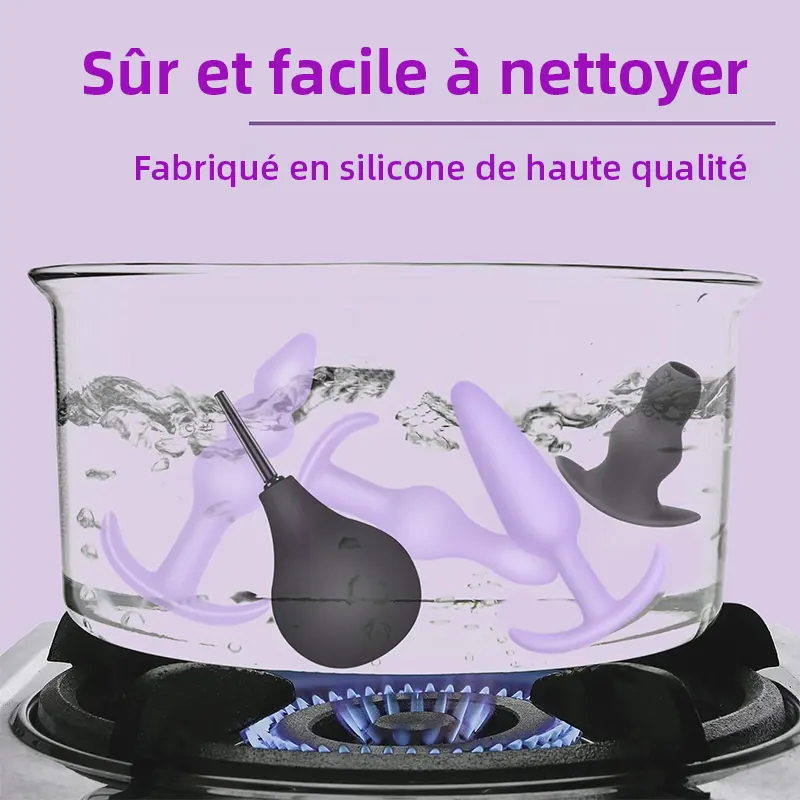 Set de 6 Plugs Anaux Vibrants avec Télécommande