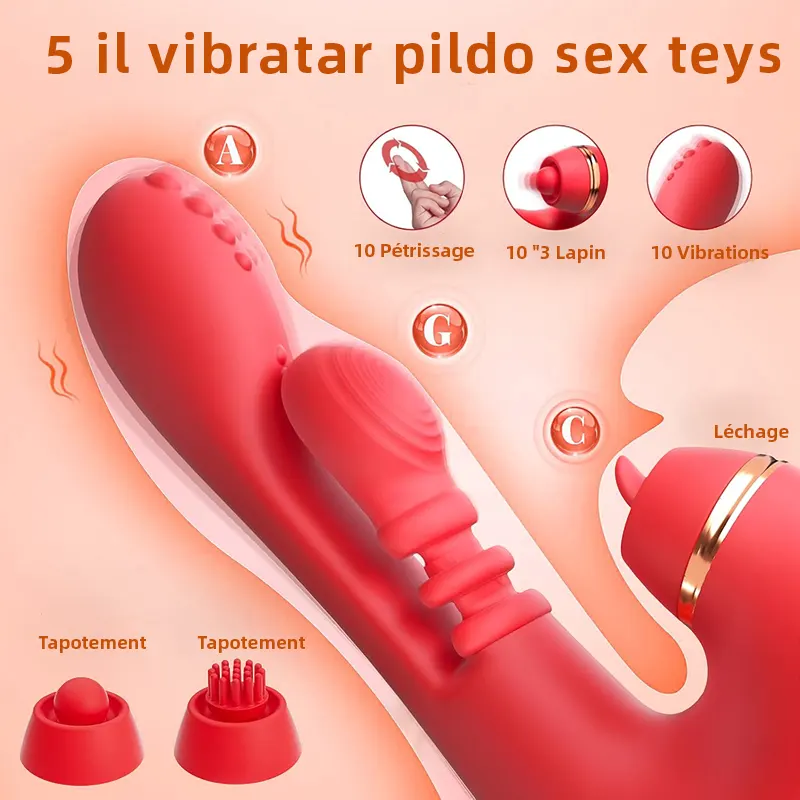 Vibromasseur Point G avec 10 modes pour plaisir optimal