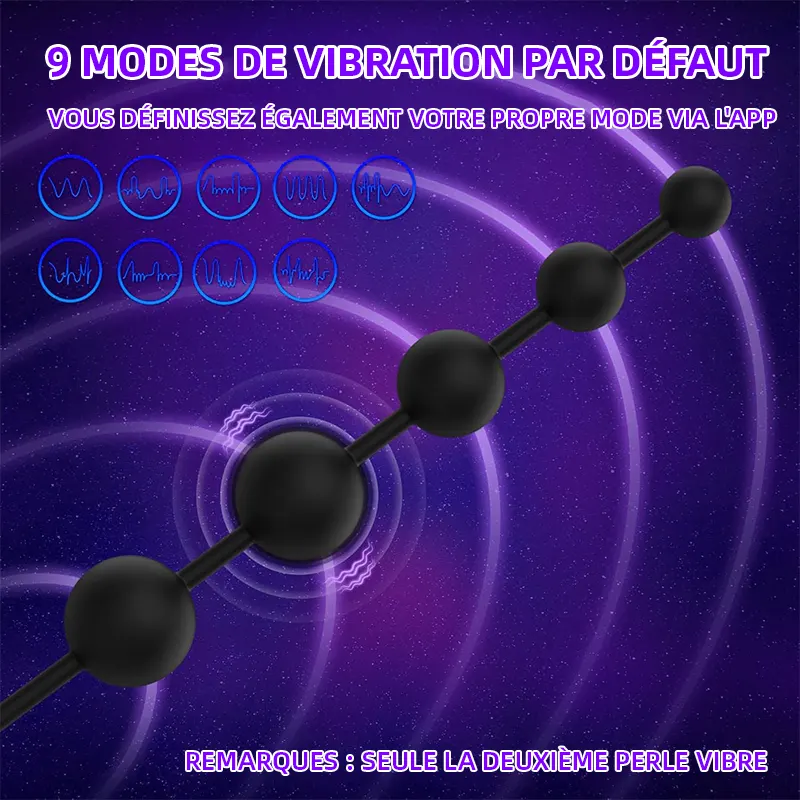 Vibromasseur Anal Beads – Plug Anal 14,5" Connecté