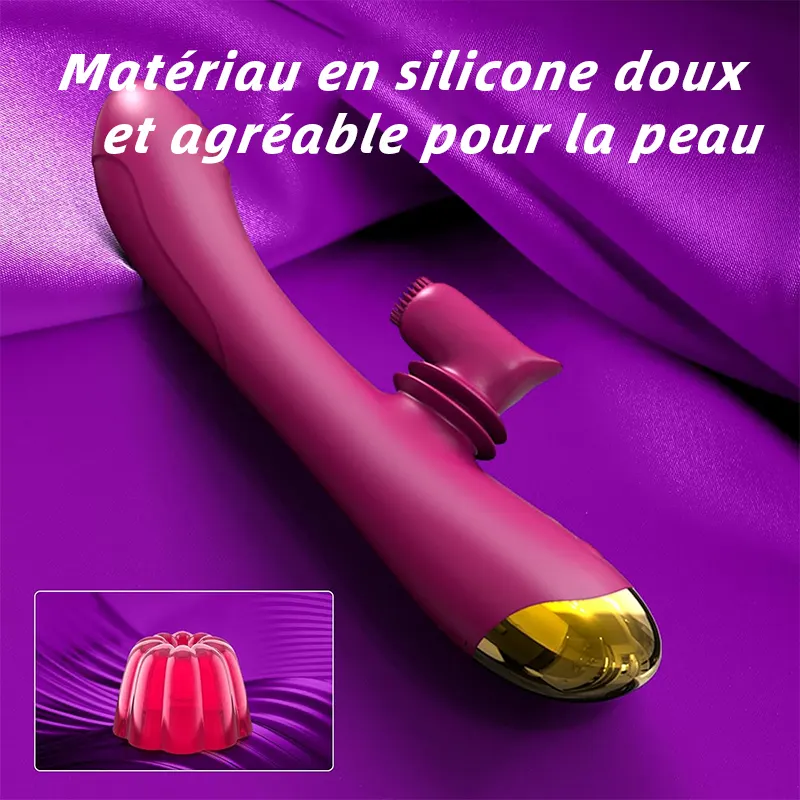 Vibromasseur Brosse 360° – Point G et Clitoris en Plaisir