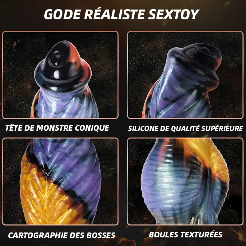 Godemichet Fantasy Monstre à Ventouse – Sensations Extrêmes