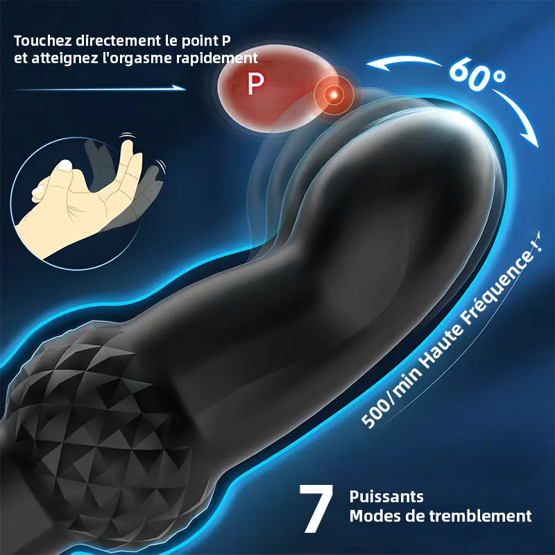 Vibromasseur télécommandé pour stimulation de la prostate