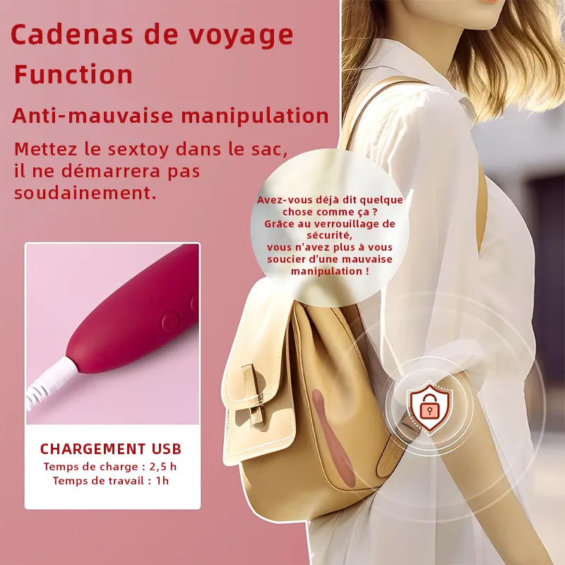 Vibromasseur Doigt Étanche Point G et Clitoris
