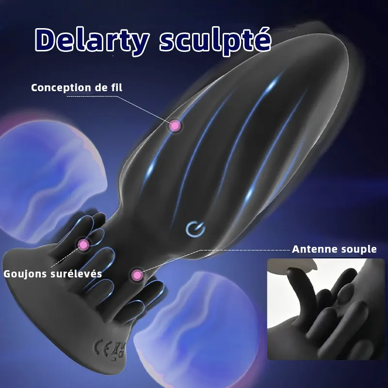 Plug anal vibrant rotatif 10 modes – Prostate homme